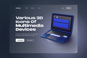 Devicely - Multimedia 3D Icon Set