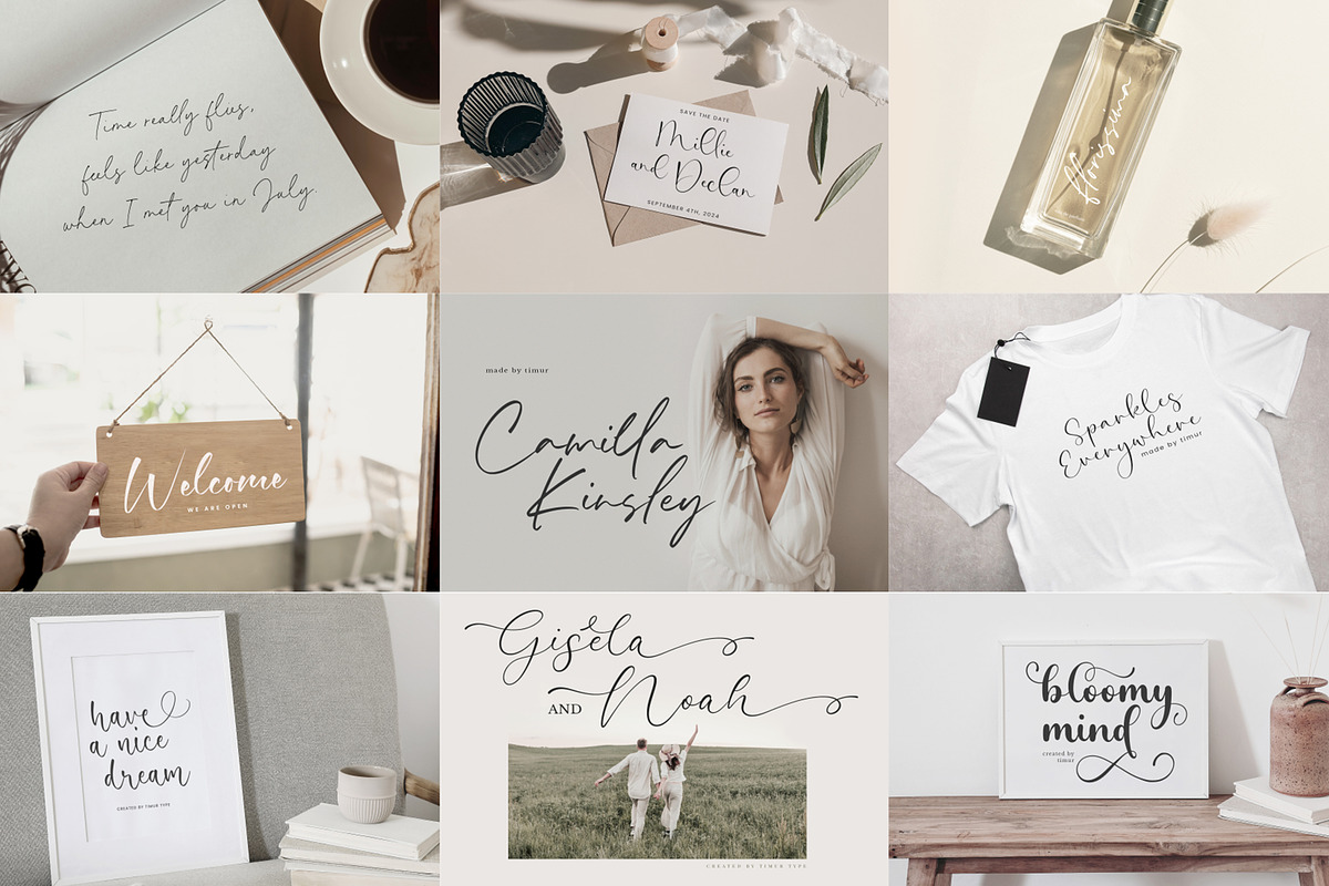 100 Elegant Handwritten Font Bundle, a Handwritten Font by Timurtype (Photo 8 of 10)