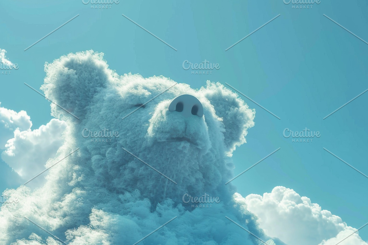 90 Clouds animals against a blue sky, an Animal Illustration by Handmadefont (Photo 5 of 64)