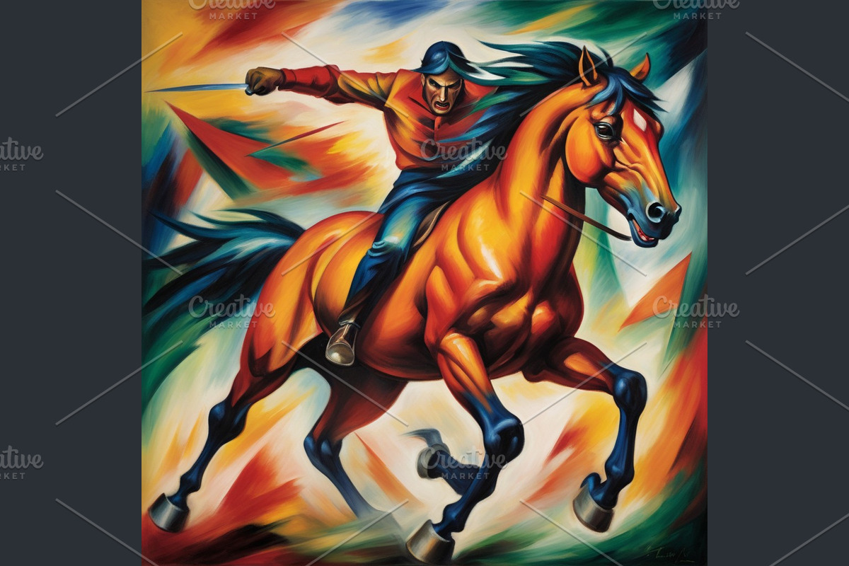 Horse Art Midjourney Prompts, a Background Graphic by Design Laz (Photo 5 of 7)