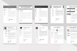 10 CV & Resume Templates Bundle