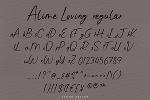 Alime Loving Two Font Set Brush Font