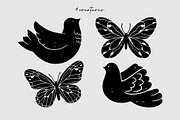 Celestial garden Linocut collection., a Graphic by ElenKoss (Thumbnail 8 of 17)