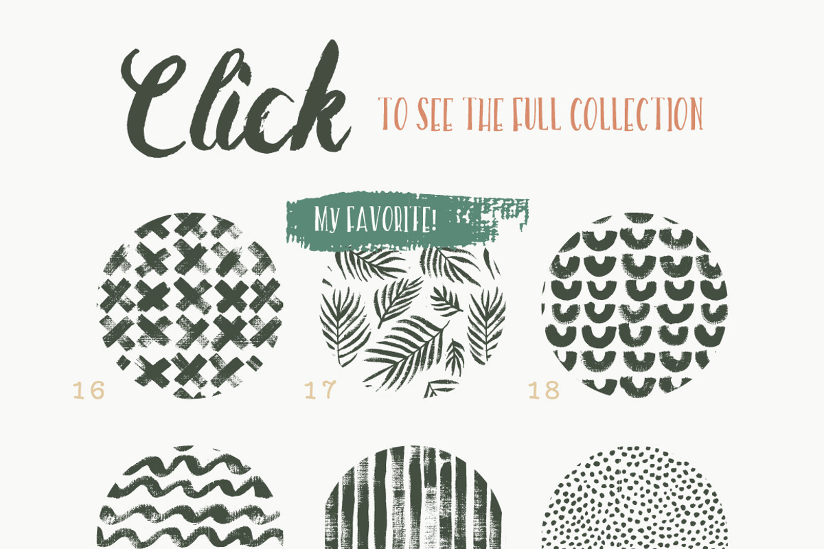 Handmade Brush Pattern Collection, a Pattern Graphic by Anugraha Design (Photo 8 of 9)