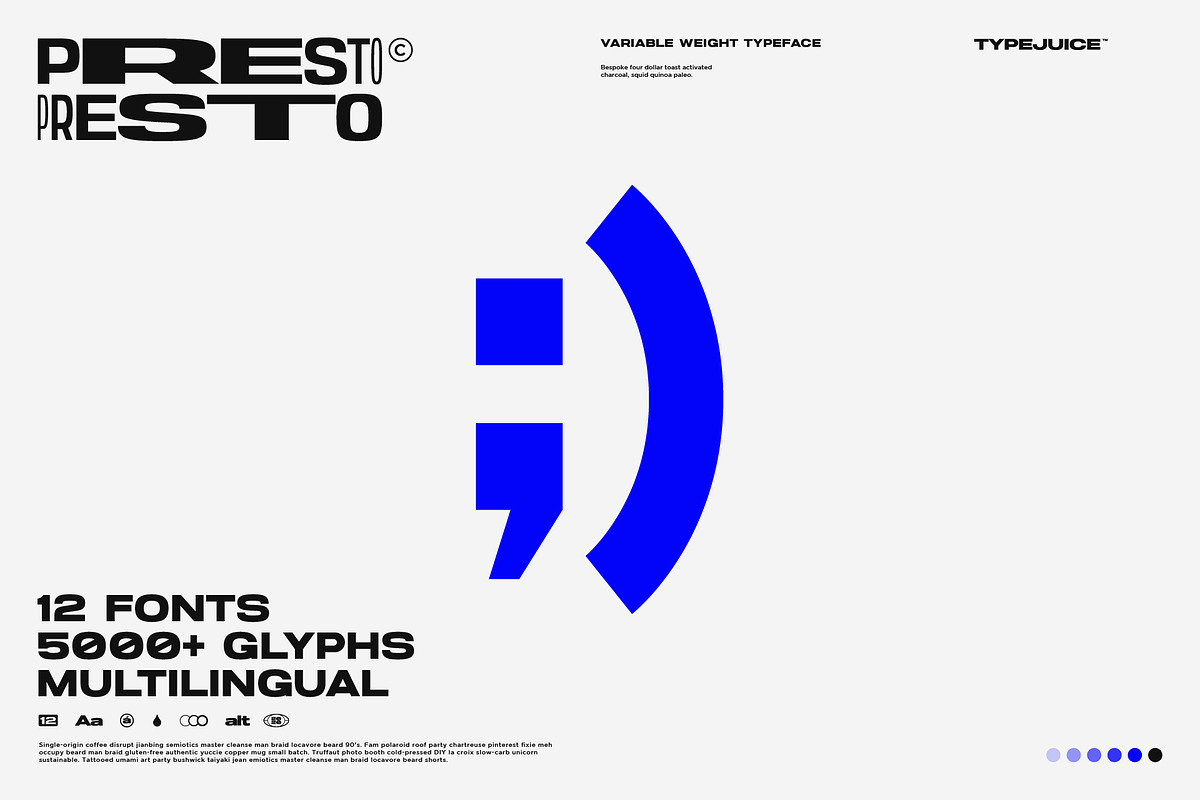 Presto, a Sans Serif Font by TypeJuice™ (Photo 9 of 9)