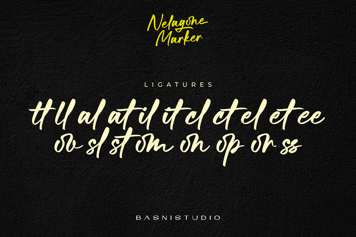 Nelagone Marker – Casual Marker Font, a Handwritten Font by Basnistudio (Photo 9 of 11)