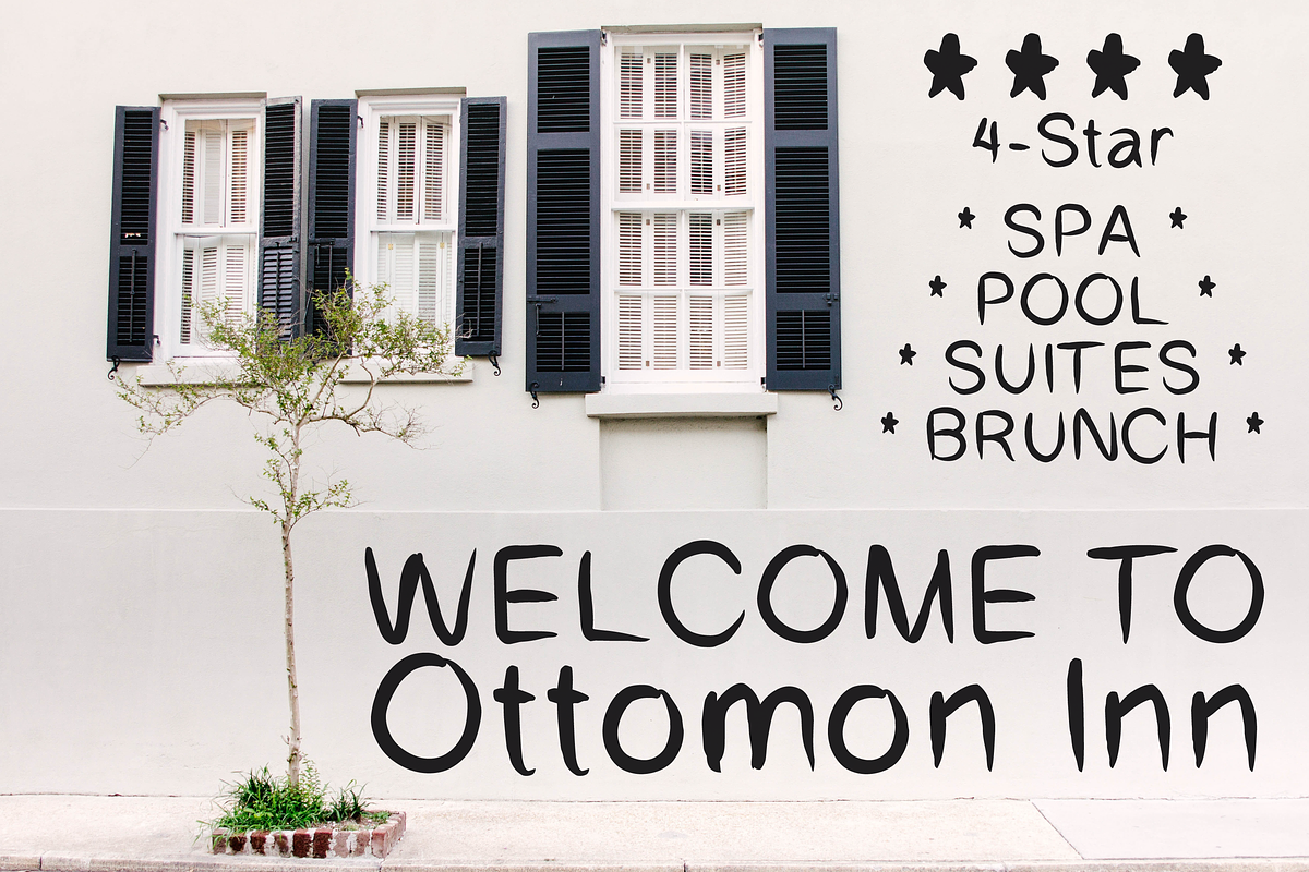 Ottomon Sans Serif Brush Font preview 5