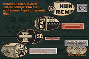 Vintage MEDICINE BOTTLE Stamps, an Object Graphic by Roulette Studio (Thumbnail 4 of 5)
