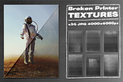 Broken Printer Textures, a Texture Graphic by bbymedia.store (Thumbnail 1 of 4)