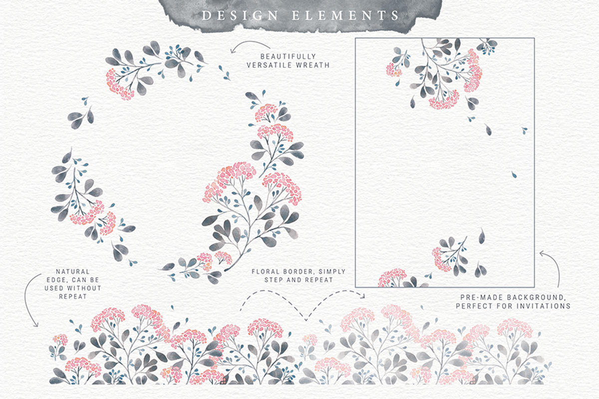 Serenity Floral Watercolour Kit, an Illustration by Lisa Glanz (Photo 2 of 6)