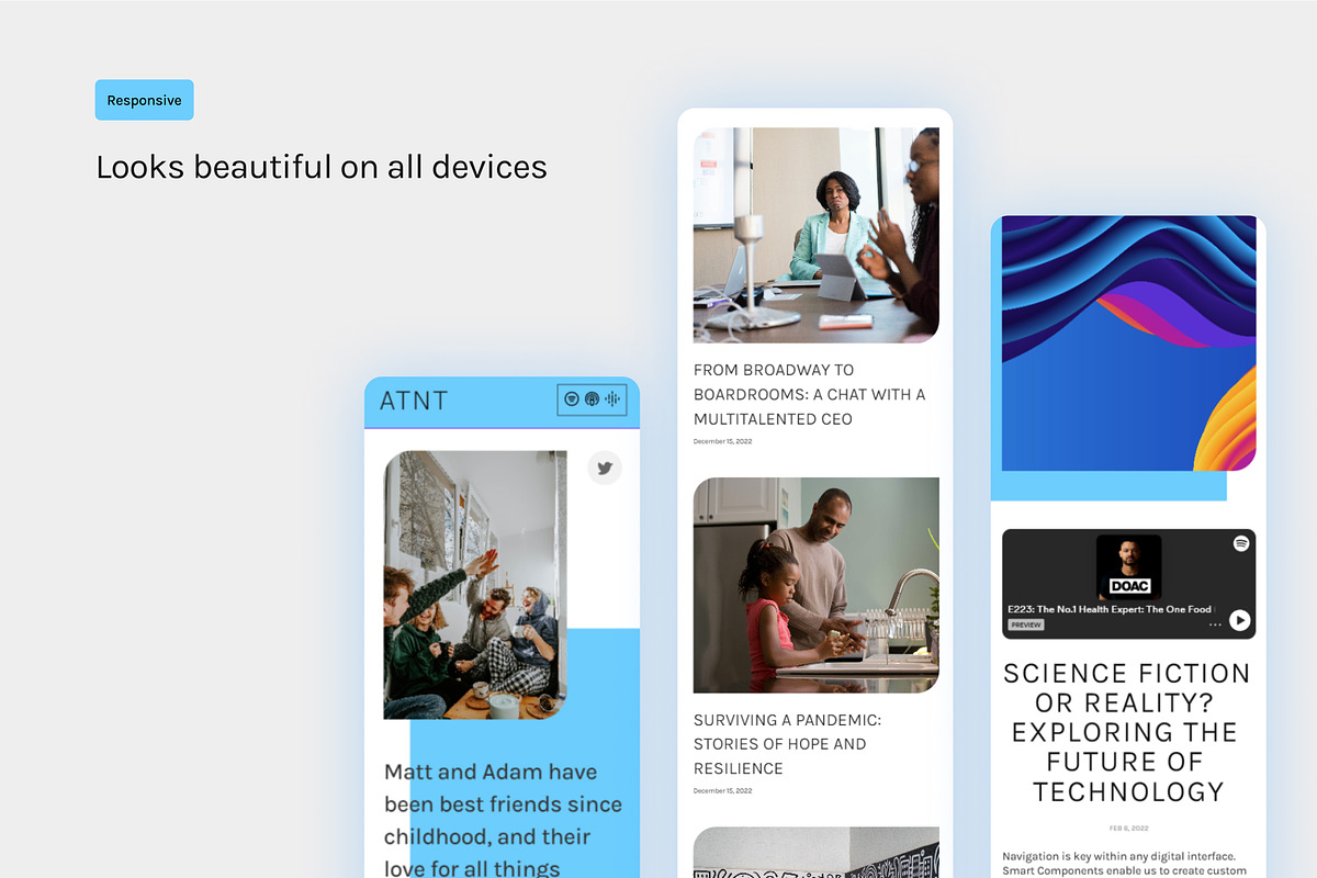 Framer Podcast Website Template, a Websites & App Template by Blue Monkey Media (Photo 3 of 6)