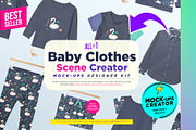 Baby Clothes Mock-ups Bundle, a Shirt Mockup by Mocca Mockups Store (Thumbnail 1 of 8)