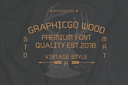 Graphicgo Wood Font, a Handwritten Font by Graphicgo (Thumbnail 1 of 2)