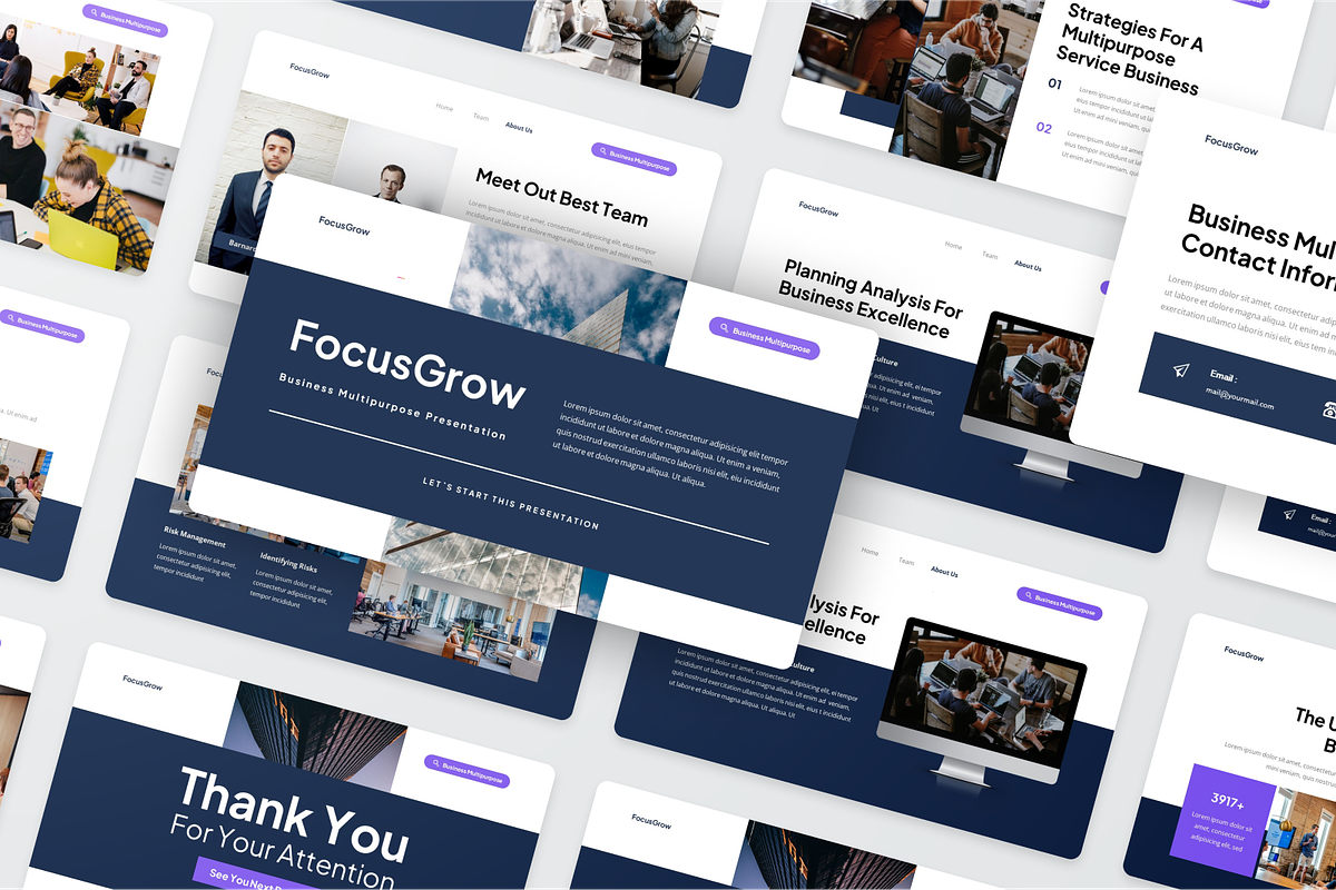 Business Multipurpose Google Slide, a Presentation Template by SquidPixey (Photo 6 of 6)
