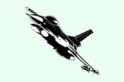 Combat aircraft, a Technology Illustration by Sumberpangan (Thumbnail 2 of 3)
