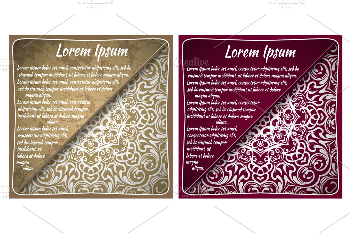 Set of wedding 28 elements, an Invitation Template by BEZIL-ART (Photo 8 of 15)