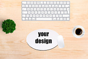 Round Mouse pad Mockup, a Branding & Logo Template by VetalStock (Thumbnail 1 of 3)
