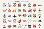 Grumpy Holiday Sassy Quote Clipart, an Illustration by Artnoy (Thumbnail 2 of 8)