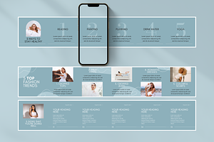 Blue Instagram Carousel Templates