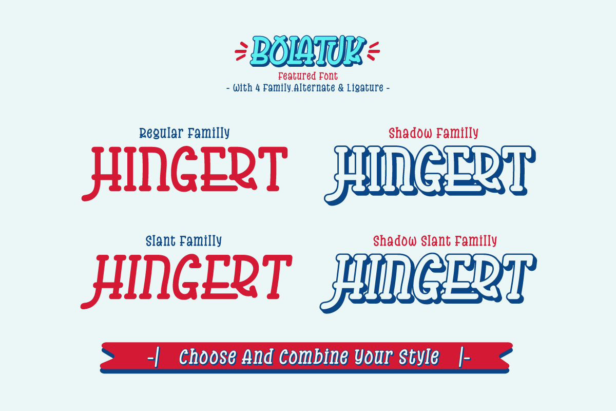 Bolatuk - Playful Display Font, a Handwritten Font by twinstd (Photo 2 of 10)