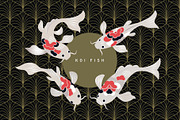 Koi Carp Fish Illustration, an Animal Illustration by lenlis (Thumbnail 1 of 3)