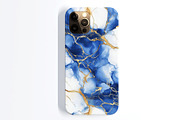 Abstract Fluid Illustration in Blue, a Decorative Illustration by Housui Patterns (Thumbnail 5 of 9)