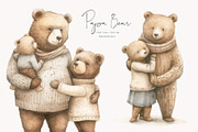 Papa Bear, an Animal Illustration by PeDe Designs (Thumbnail 1 of 9)