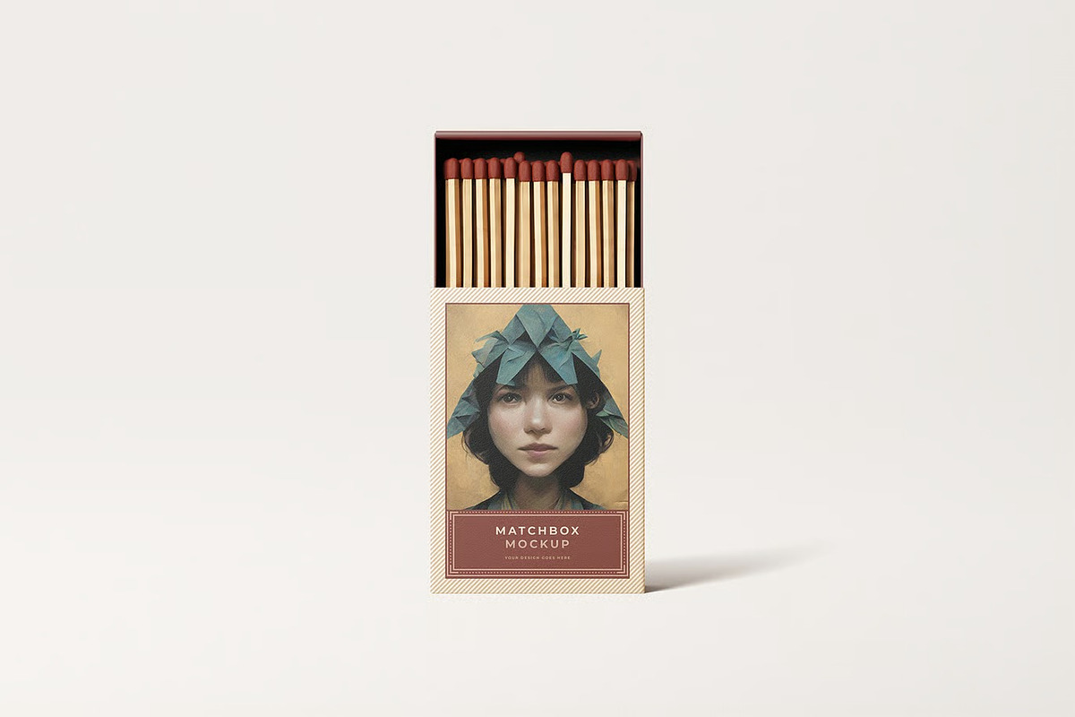 Matchbox Mockup, a Product Mockup by zpackcreative (Photo 5 of 6)