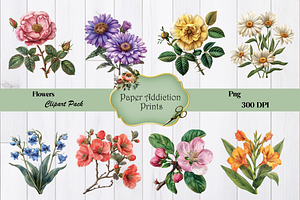 70 Flower Clipart Images