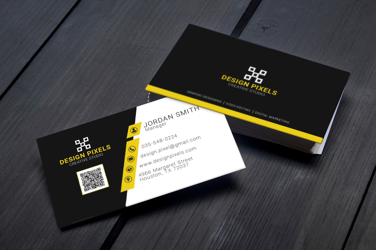 Creative Modern Business Card, a Business Card Template by Saman Osama (Photo 3 of 4)