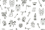 Fantasy Kingdom Dragons Bundle, a Pattern Graphic by GooseFrol (Thumbnail 11 of 22)