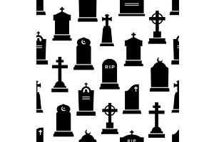 Gravestone Tombstone Pattern