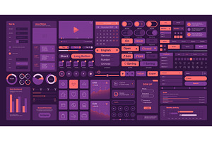 Web elements. Ui layout symbols, a Background Graphic by Onyx