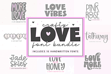 Love Font Bundle | 10 Cute Fonts