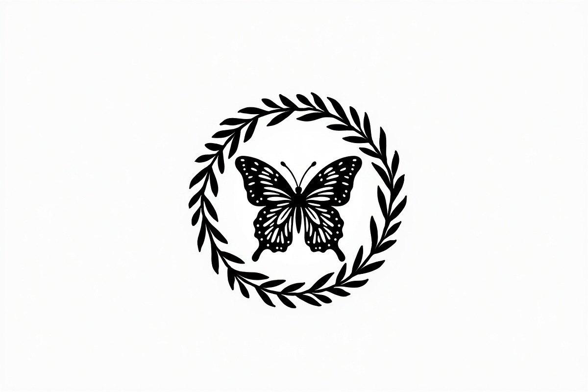 Butterfly Wreath Clipart Bundle, an Illustration by Artivon (Photo 9 of 9)