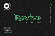 Revive Display Font, a Slab Serif Font by Corey Moen (Thumbnail 1 of 9)
