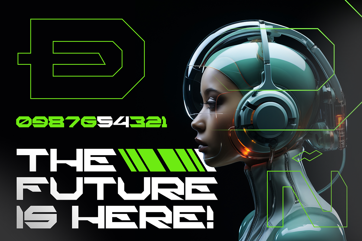Heat Robox – Futuristic Font, a Symbol Font by figuree studio (Photo 2 of 10)