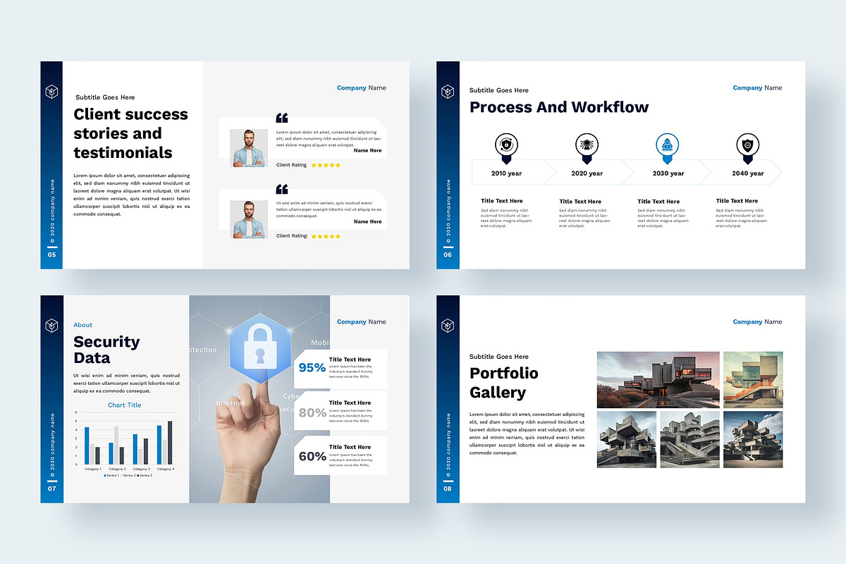 Cyber Security Presentation Template, a Presentation Template by zahidhossainalif (Photo 3 of 4)