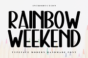 Rainbow Weekend, a Serif Font by InermediaSTUDIO (Thumbnail 1 of 7)