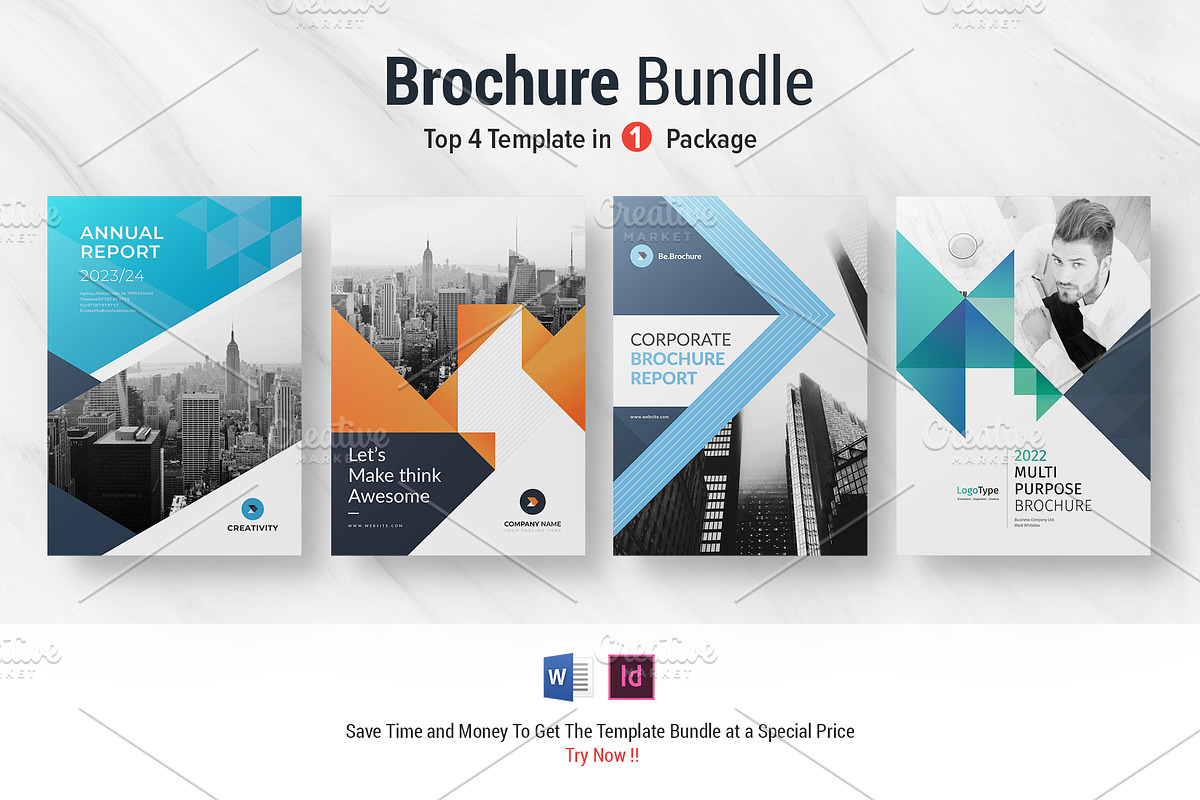 Brochure Bundle - 4 in 1, a Brochure Template by Brochure-Market (Photo 1 of 39)