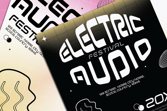 Black Festival Poster with Graphic preview 2