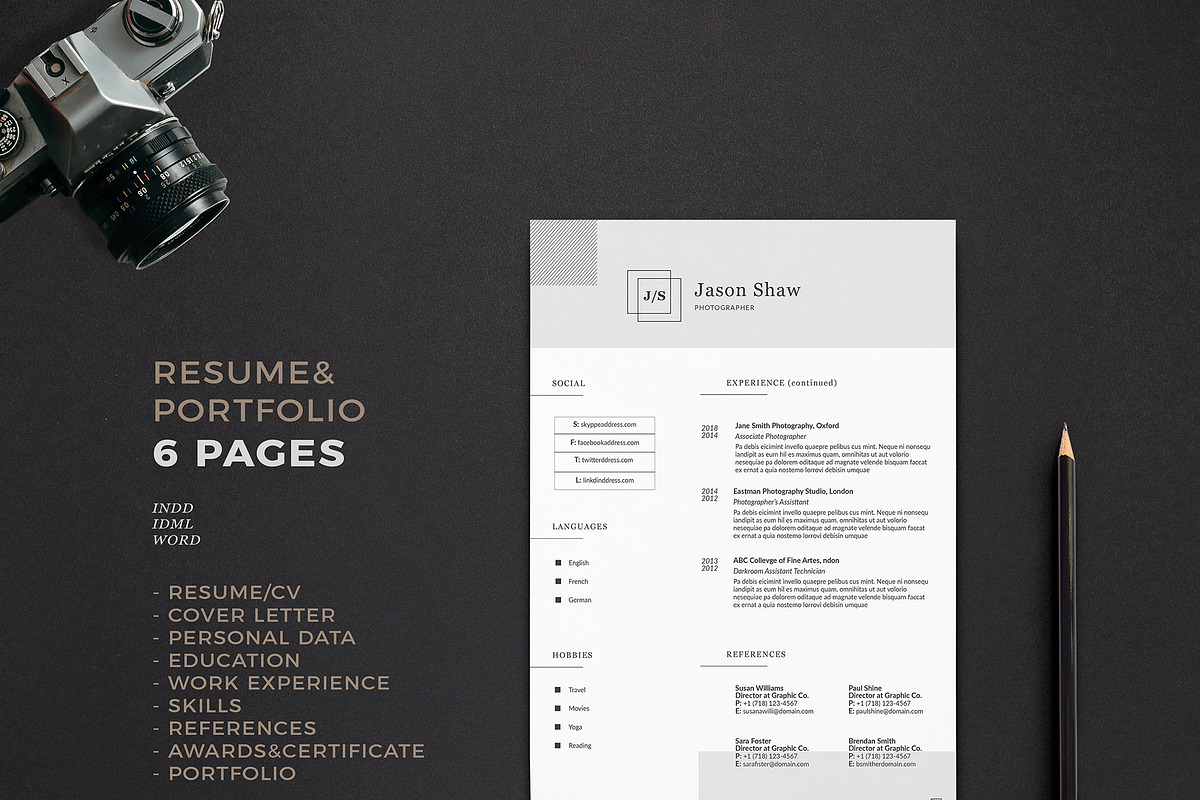 Alpha Resume Template, a Resume Template by Nina Shaw (Photo 3 of 9)