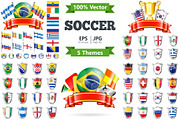 Soccer Icons, Posters and Concepts, a Sport Illustration by TAlex (Thumbnail 1 of 6)