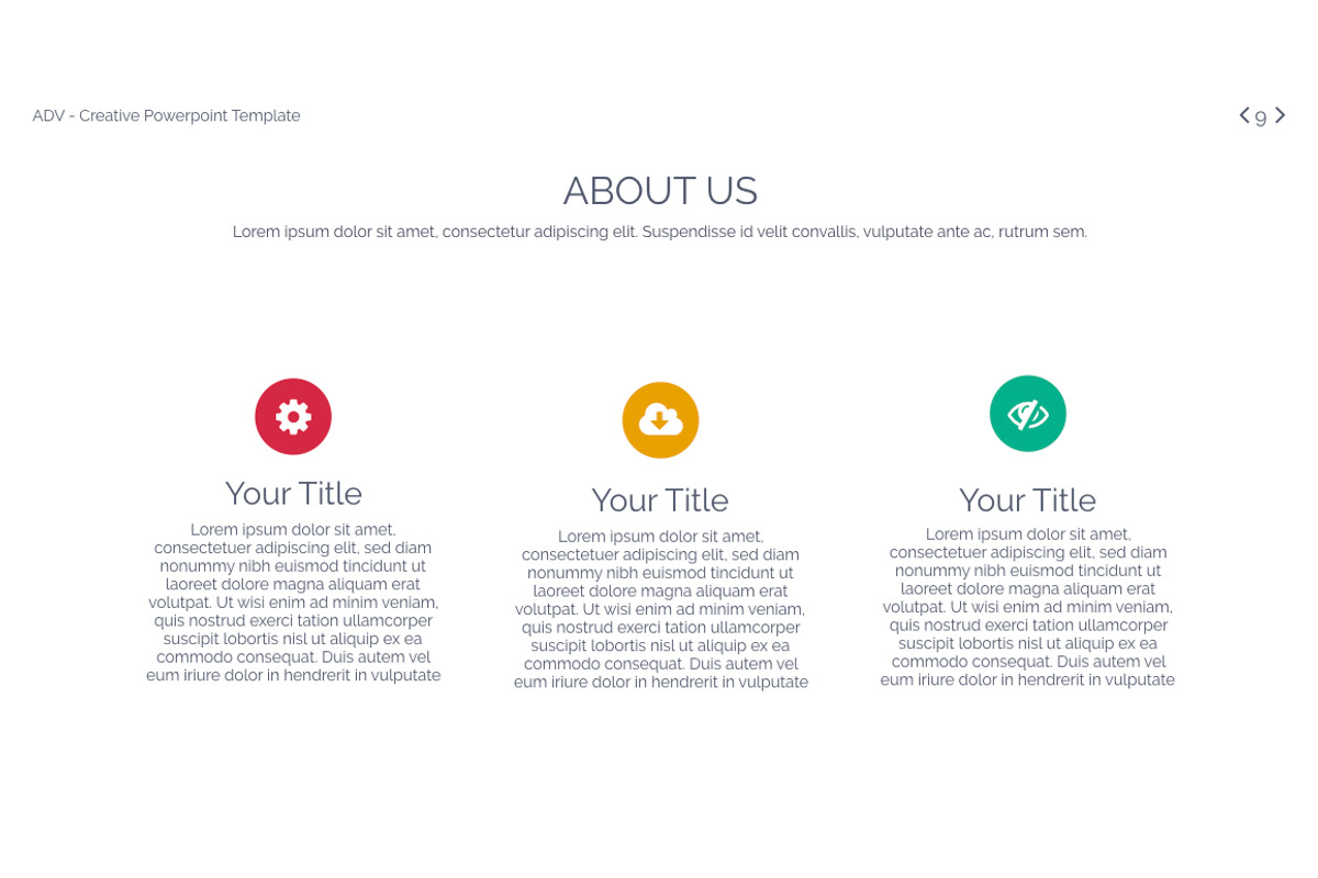 ADV Powerpoint Template, a Presentation Template by OXXO (Photo 9 of 78)