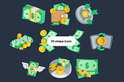 Money 3D Icon Pack, an Object 3D Model by Nate Studios (Thumbnail 5 of 6)
