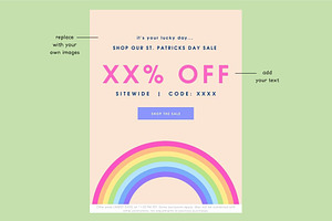 St. Patricks Day Sale Email Template