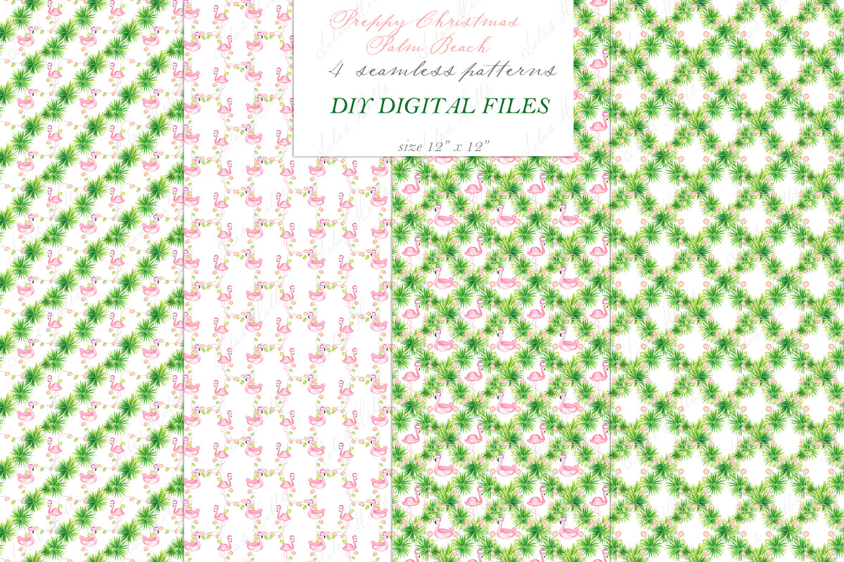 Preppy Christmas Palm Beach Coastal, a Graphic by LABFcreations (Photo 4 of 4)
