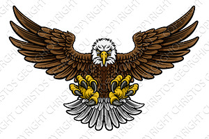 Bald American Eagle Mascot