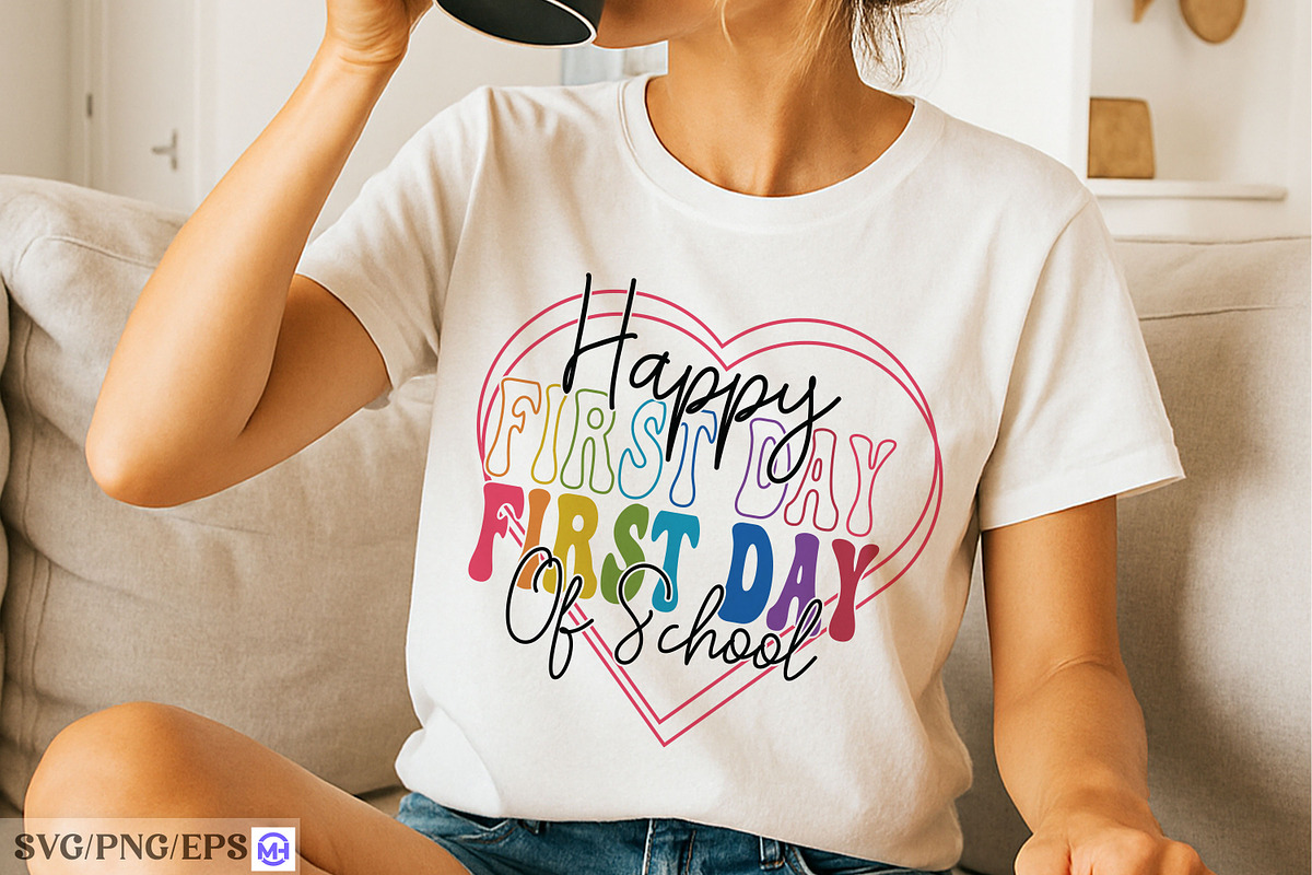 Happy First Day of School SVG, a Graphic by mh_arif (Photo 2 of 4)