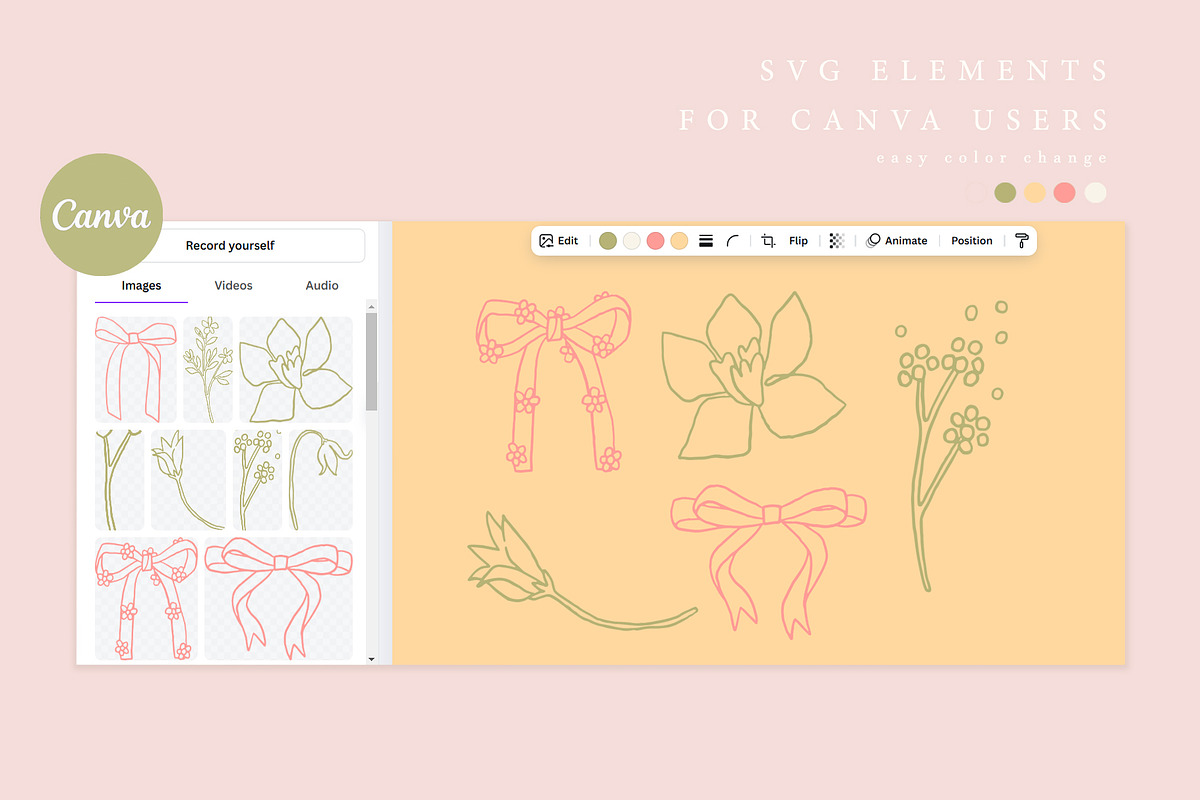 Coquette flowers & bows clip art, an Object Graphic by Cute Atelier (Photo 9 of 9)
